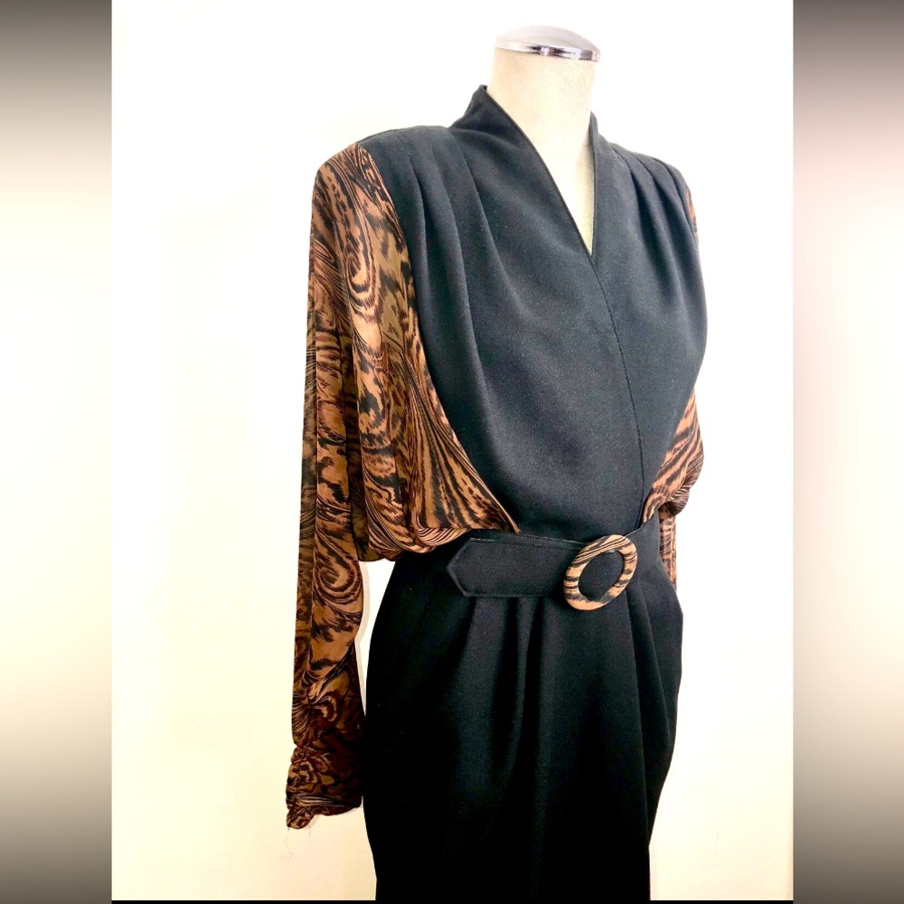 Old Hollywood Glamour Vintage Tascani of Los Angeles Dress
